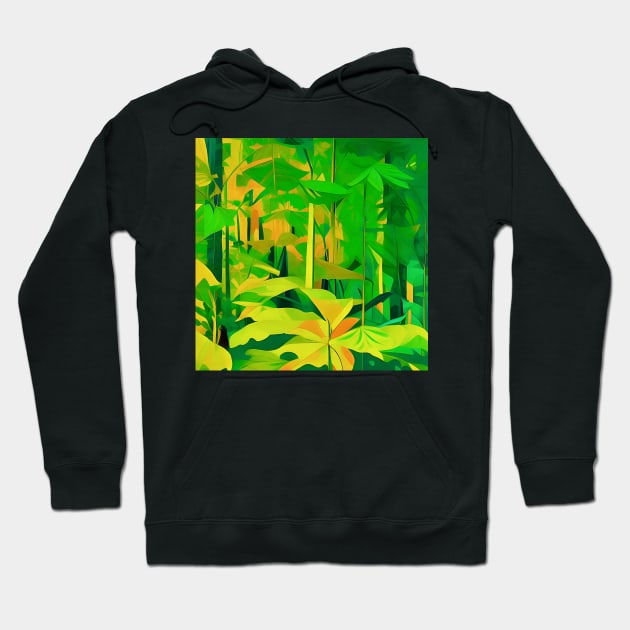 Lush Tropical Foliage Hoodie by DANAROPER